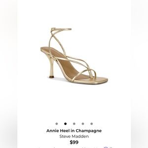 Gold heels size 9 worn once